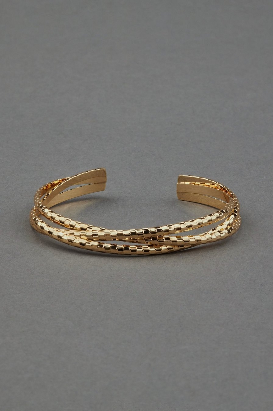 criss cross cuff bracelet